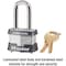 Master Lock Master Lock 3.145 in. H X 1-5/8 in. W X 1-9/16 in. L Steel Double Locking Exterior Padlock 3KALF#3438 - alternate 2